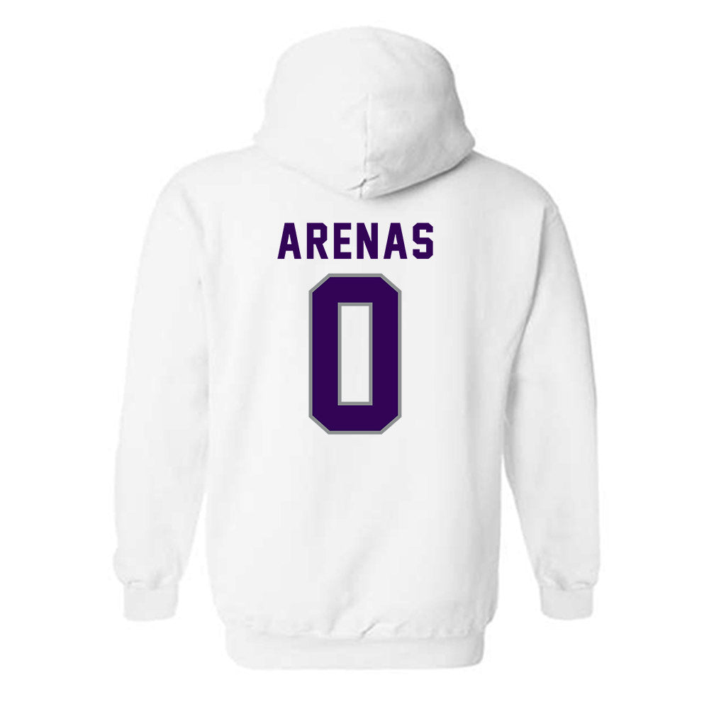 Kansas State - NCAA Women's Basketball : Izela Arenas - Wildcat hand sign Hooded Sweatshirt-1