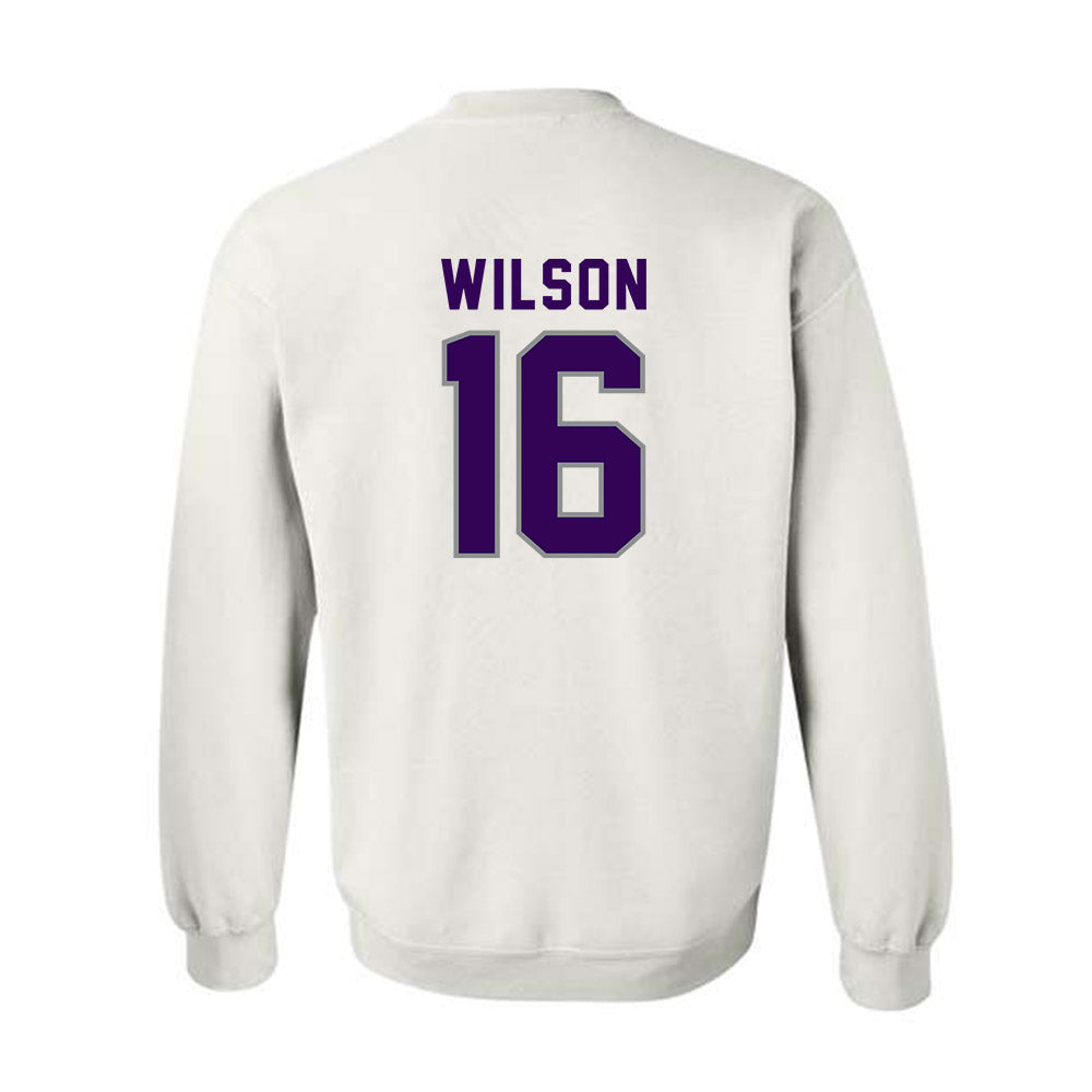Kansas State - NCAA Football : Julius Wilson - Wildcat hand sign Crewneck Sweatshirt-1