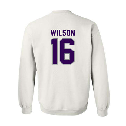 Kansas State - NCAA Football : Julius Wilson - Wildcat hand sign Crewneck Sweatshirt-1
