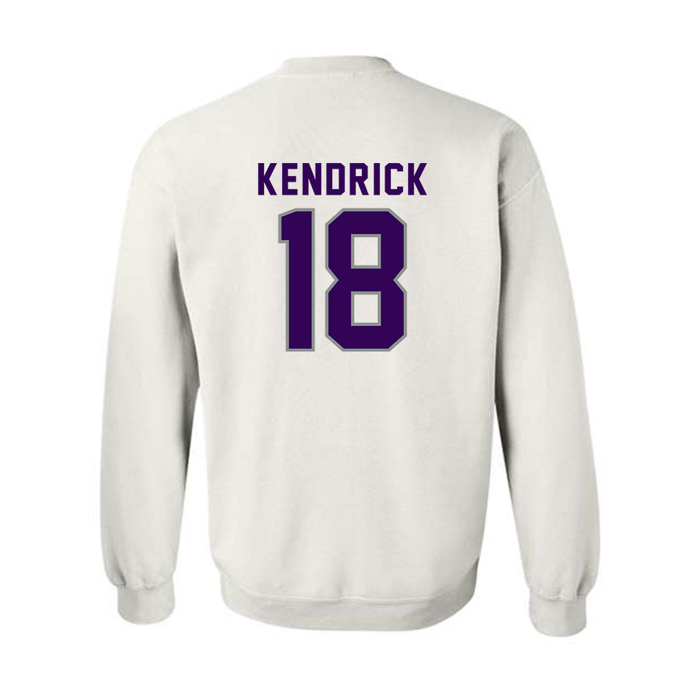 Kansas State - NCAA Baseball : Micah Kendrick - Wildcat hand sign Crewneck Sweatshirt-1