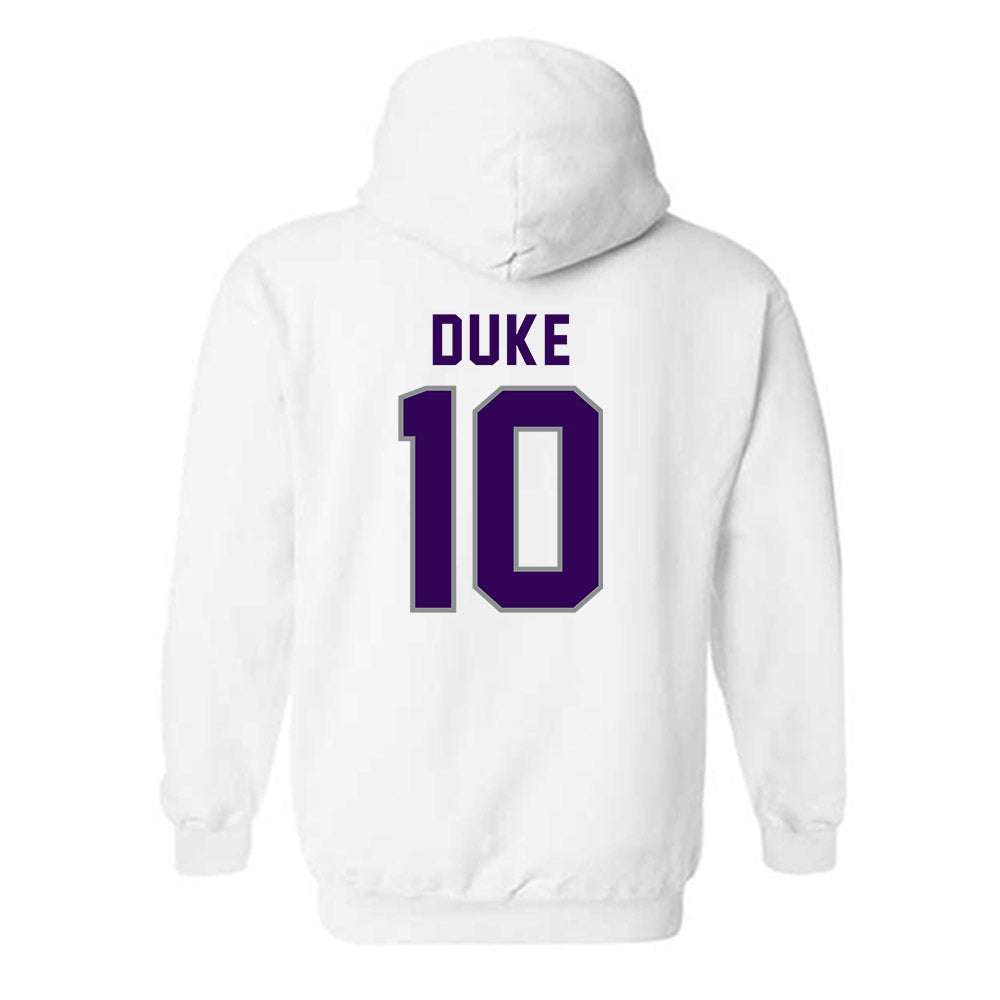 Kansas State - NCAA Baseball : Tanner Duke - Wildcat hand sign Hooded Sweatshirt-1