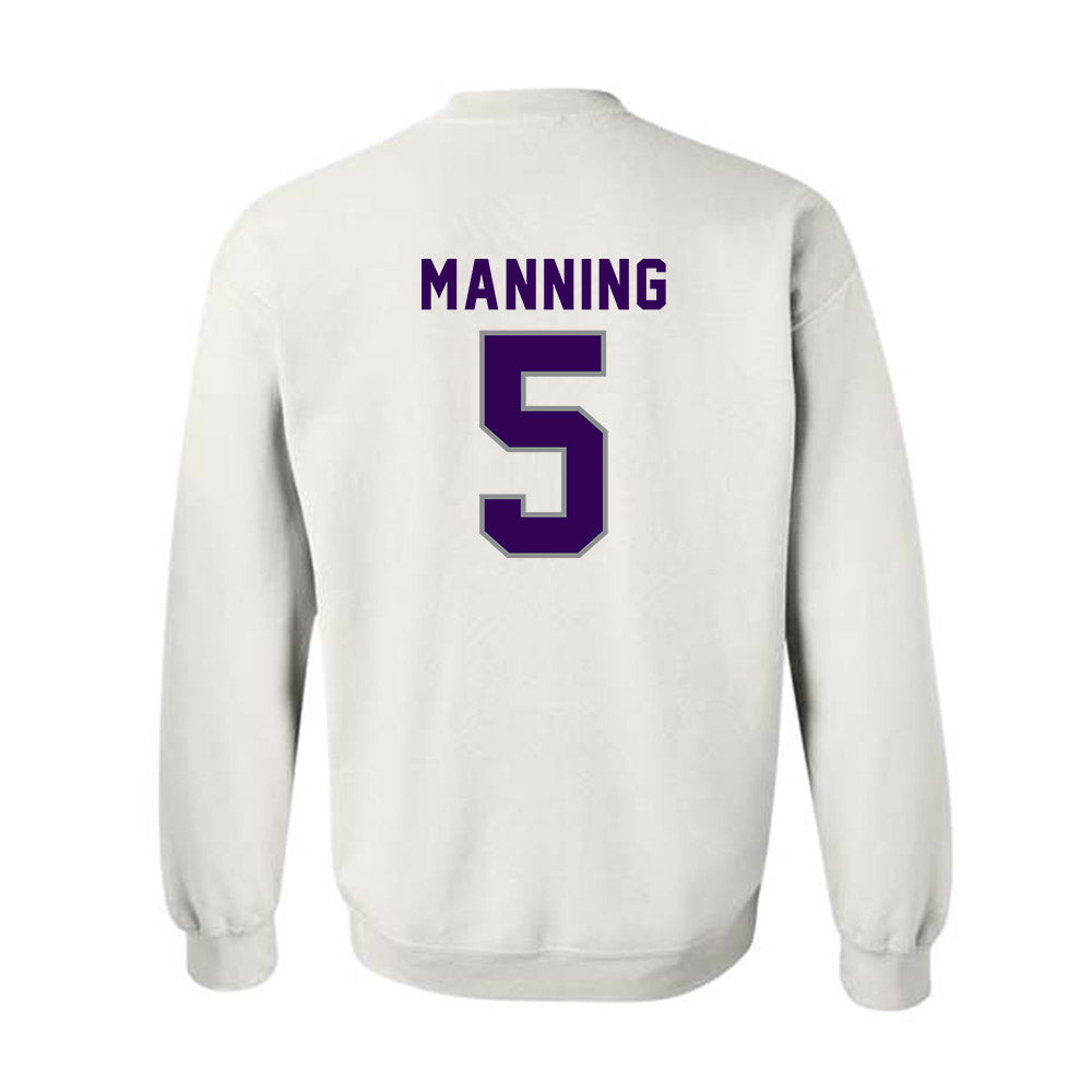 Kansas State - NCAA Football : Joshua Manning - Wildcat hand sign Crewneck Sweatshirt-1