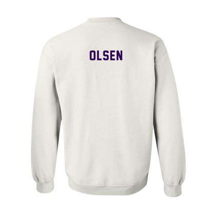 Kansas State - NCAA Men's Cross Country : Brock Olsen - Wildcat hand sign Crewneck Sweatshirt-1