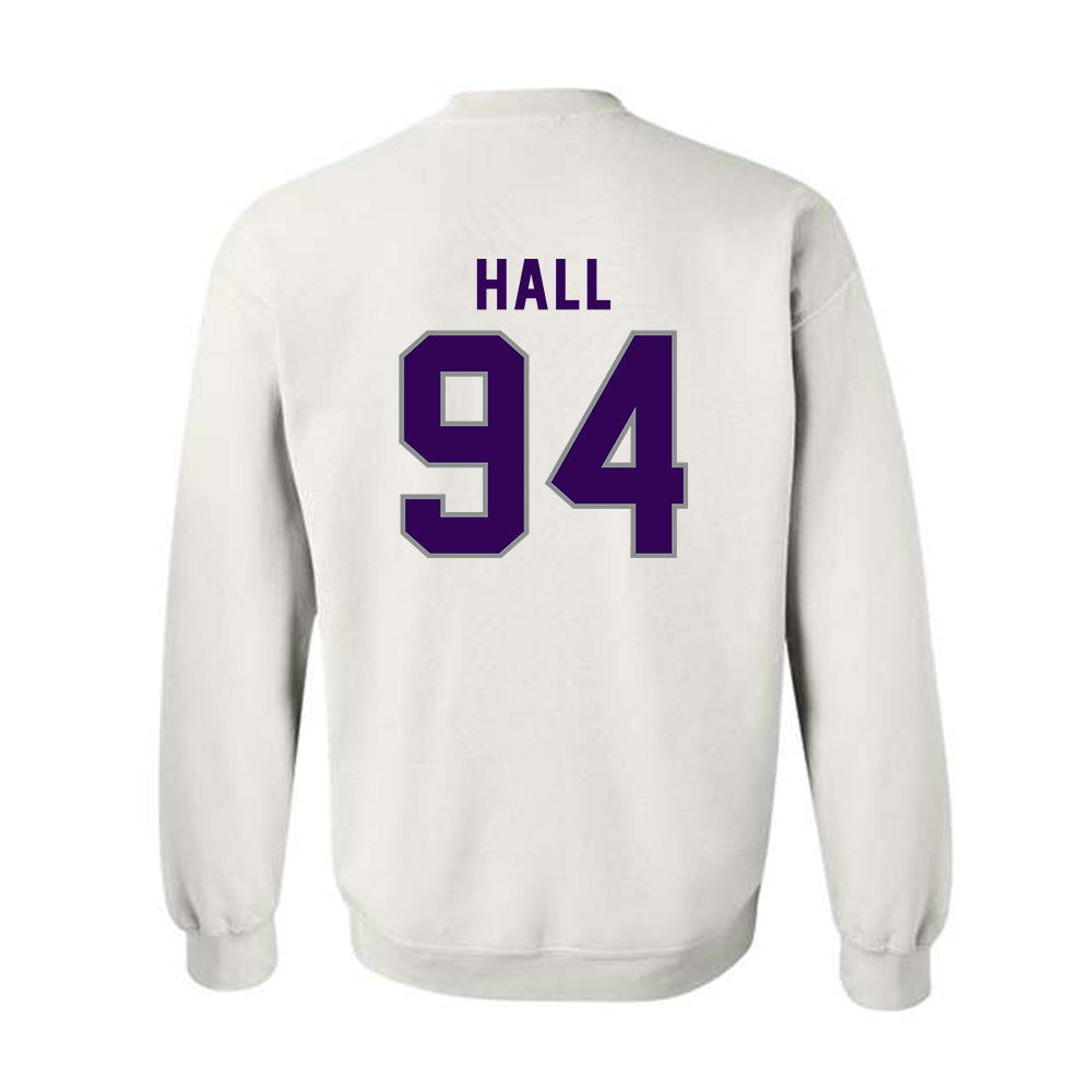 Kansas State - NCAA Football : Kingston Hall - Wildcat hand sign Crewneck Sweatshirt-1