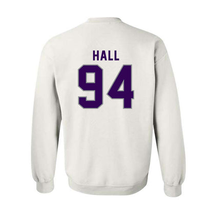 Kansas State - NCAA Football : Kingston Hall - Wildcat hand sign Crewneck Sweatshirt-1