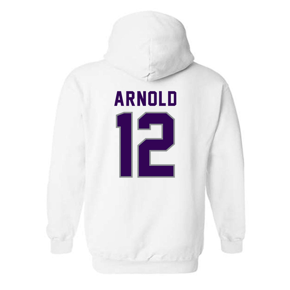 Kansas State - NCAA Baseball : Aaron Arnold - Wildcat hand sign Hooded Sweatshirt-1