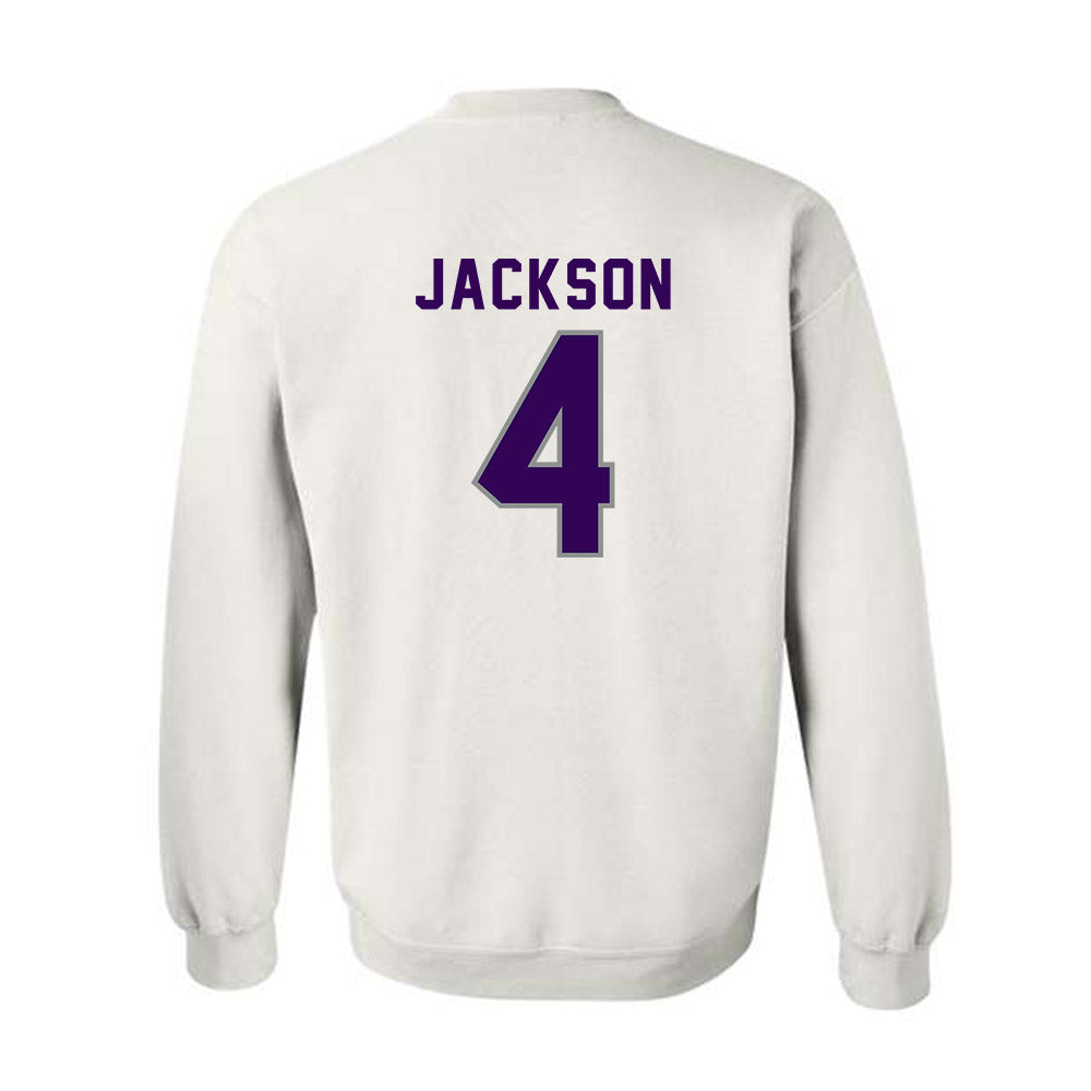 Kansas State - NCAA Football : Joe Jackson - Wildcat hand sign Crewneck Sweatshirt-1