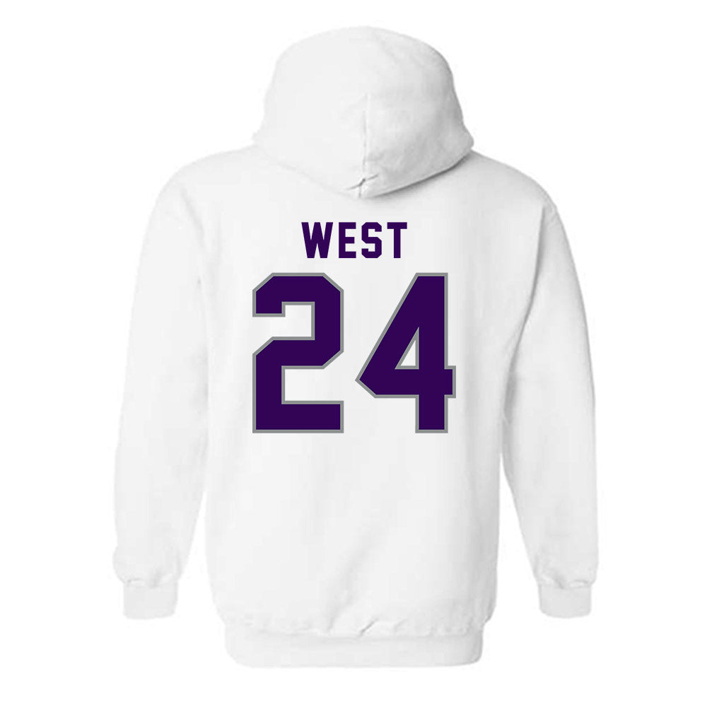 Kansas State - NCAA Football : Tanner West - Wildcat hand sign Hooded Sweatshirt-1