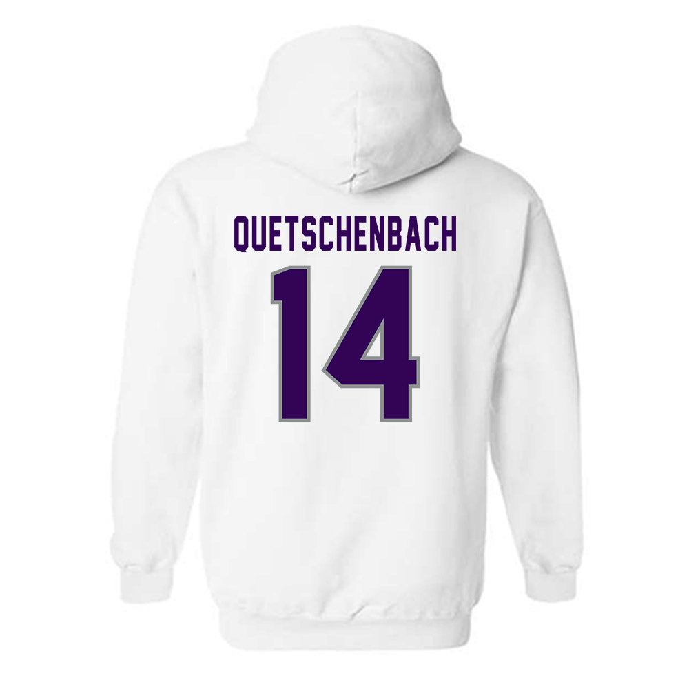 Kansas State - NCAA Baseball : Jack Quetschenbach - Wildcat hand sign Hooded Sweatshirt-1