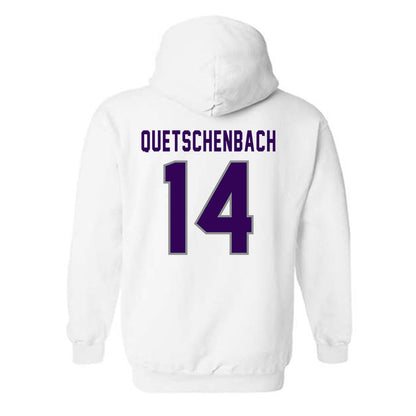 Kansas State - NCAA Baseball : Jack Quetschenbach - Wildcat hand sign Hooded Sweatshirt-1