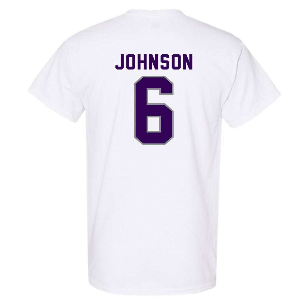 Kansas State - NCAA Men's Basketball : Marcus Johnson - Wildcat hand sign T-Shirt-1