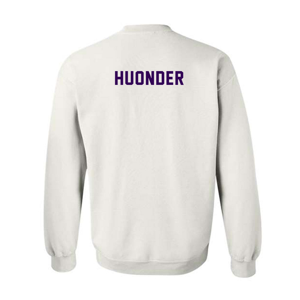 Kansas State - NCAA Women's Rowing : Abby Huonder - Wildcat hand sign Crewneck Sweatshirt-1