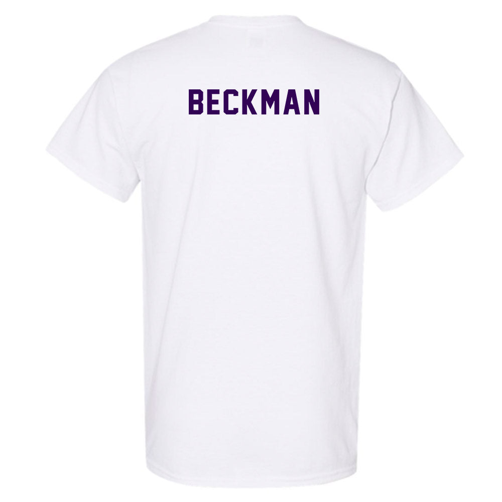 Kansas State - NCAA Men's Track & Field : Logan Beckman - Wildcat hand sign T-Shirt-1