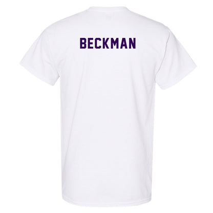 Kansas State - NCAA Men's Track & Field : Logan Beckman - Wildcat hand sign T-Shirt-1