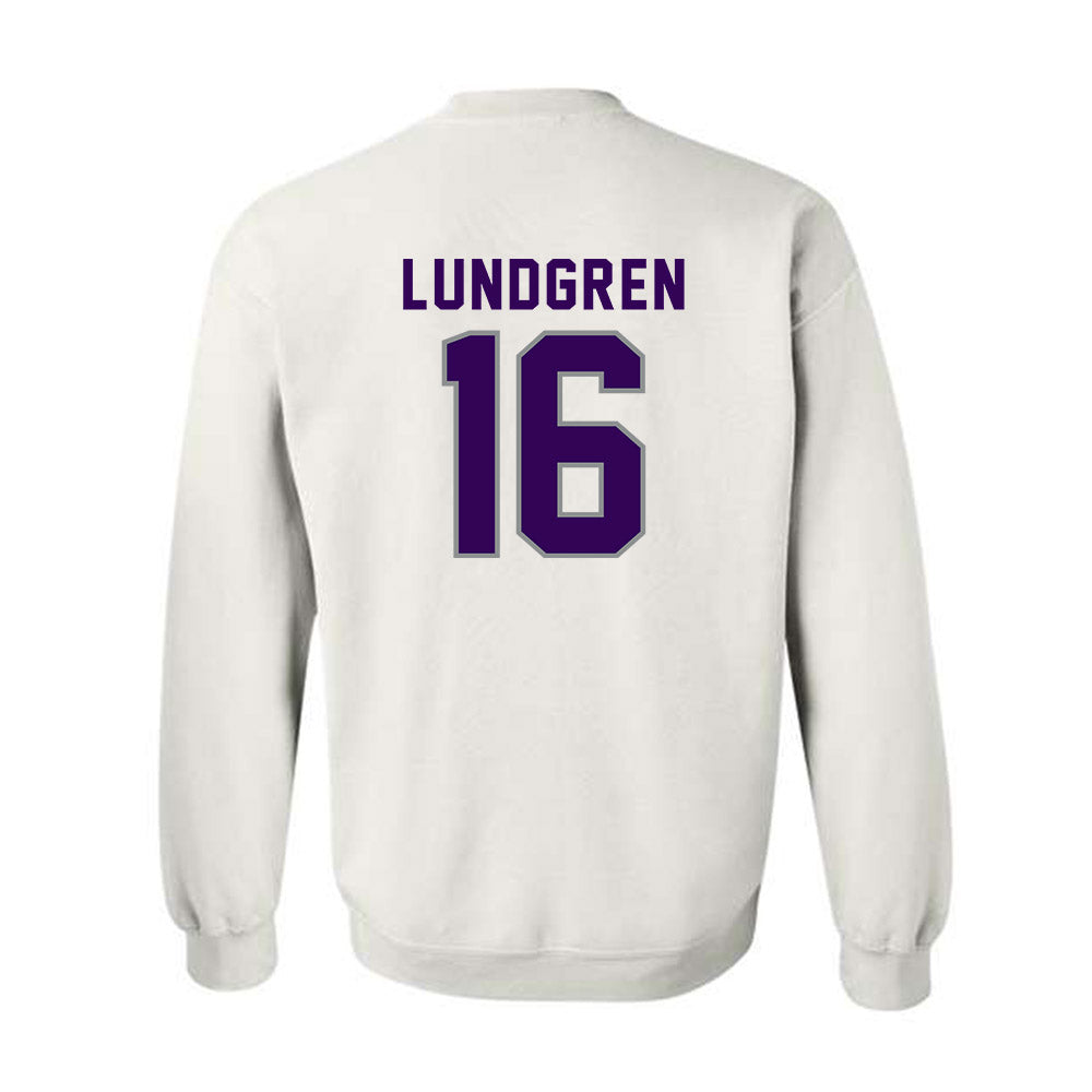 Kansas State - NCAA Women's Volleyball : Cadence Lundgren - Wildcat hand sign Crewneck Sweatshirt-1