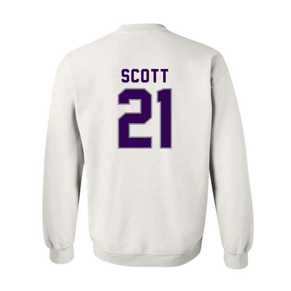 Kansas State - NCAA Football : jojo scott - Wildcat hand sign Crewneck Sweatshirt-1