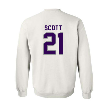 Kansas State - NCAA Football : jojo scott - Wildcat hand sign Crewneck Sweatshirt-1