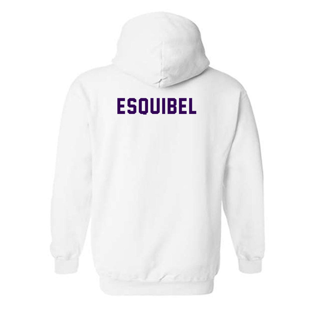 Kansas State - NCAA Men's Track & Field : Jackson Esquibel - Wildcat hand sign Hooded Sweatshirt-1
