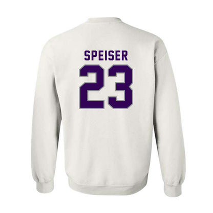 Kansas State - NCAA Women's Basketball : jordan speiser - Wildcat hand sign Crewneck Sweatshirt-1