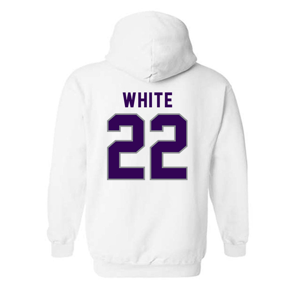 Kansas State - NCAA Women's Basketball : Ramiya White - Wildcat hand sign Hooded Sweatshirt-1