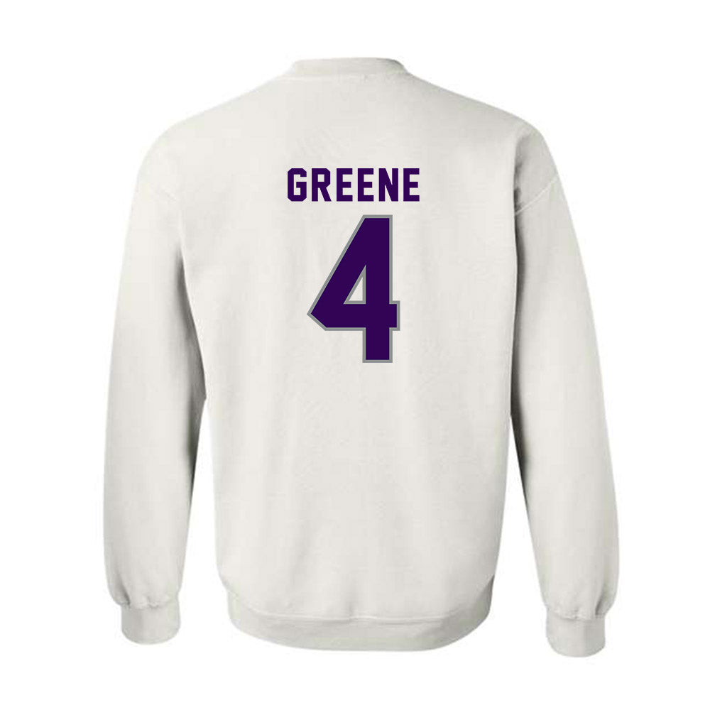Kansas State - NCAA Men's Basketball : Tykei Greene - Wildcat hand sign Crewneck Sweatshirt-1