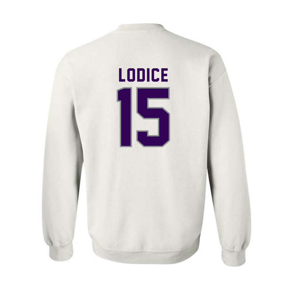 Kansas State - NCAA Baseball : Kyan Lodice - Wildcat hand sign Crewneck Sweatshirt-1