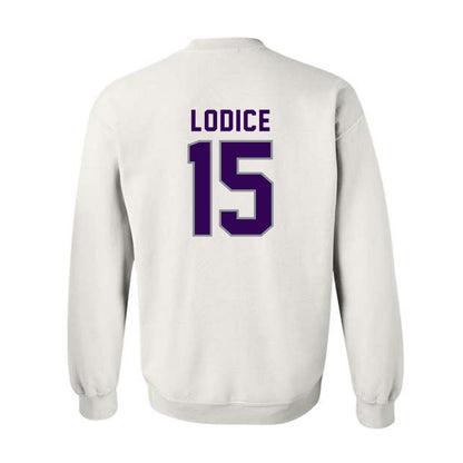 Kansas State - NCAA Baseball : Kyan Lodice - Wildcat hand sign Crewneck Sweatshirt-1