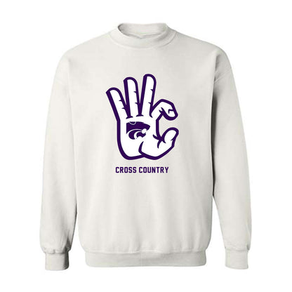 Kansas State - NCAA Men's Cross Country : Brock Olsen - Wildcat hand sign Crewneck Sweatshirt-0