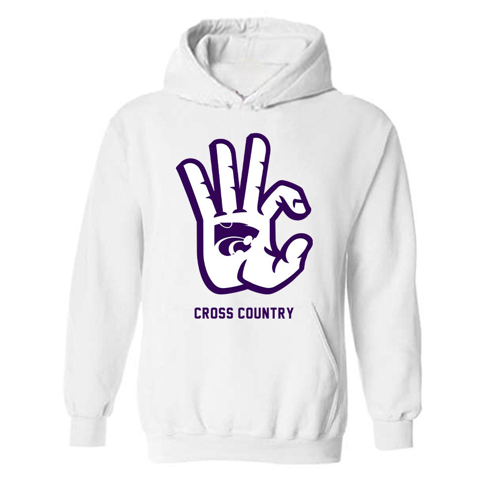 Kansas State - NCAA Men's Cross Country : Brock Olsen - Wildcat hand sign Hooded Sweatshirt-0