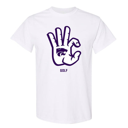 Kansas State - NCAA Women's Golf : Natalia Fiel - Wildcat hand sign T-Shirt-0