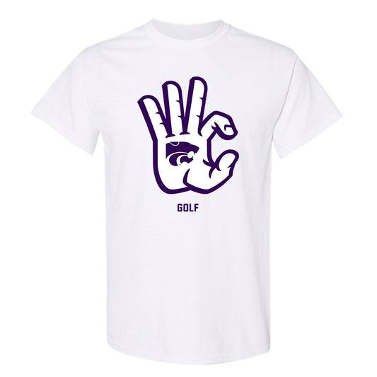 Kansas State - NCAA Women's Golf : Natalia Fiel - Wildcat hand sign T-Shirt-0