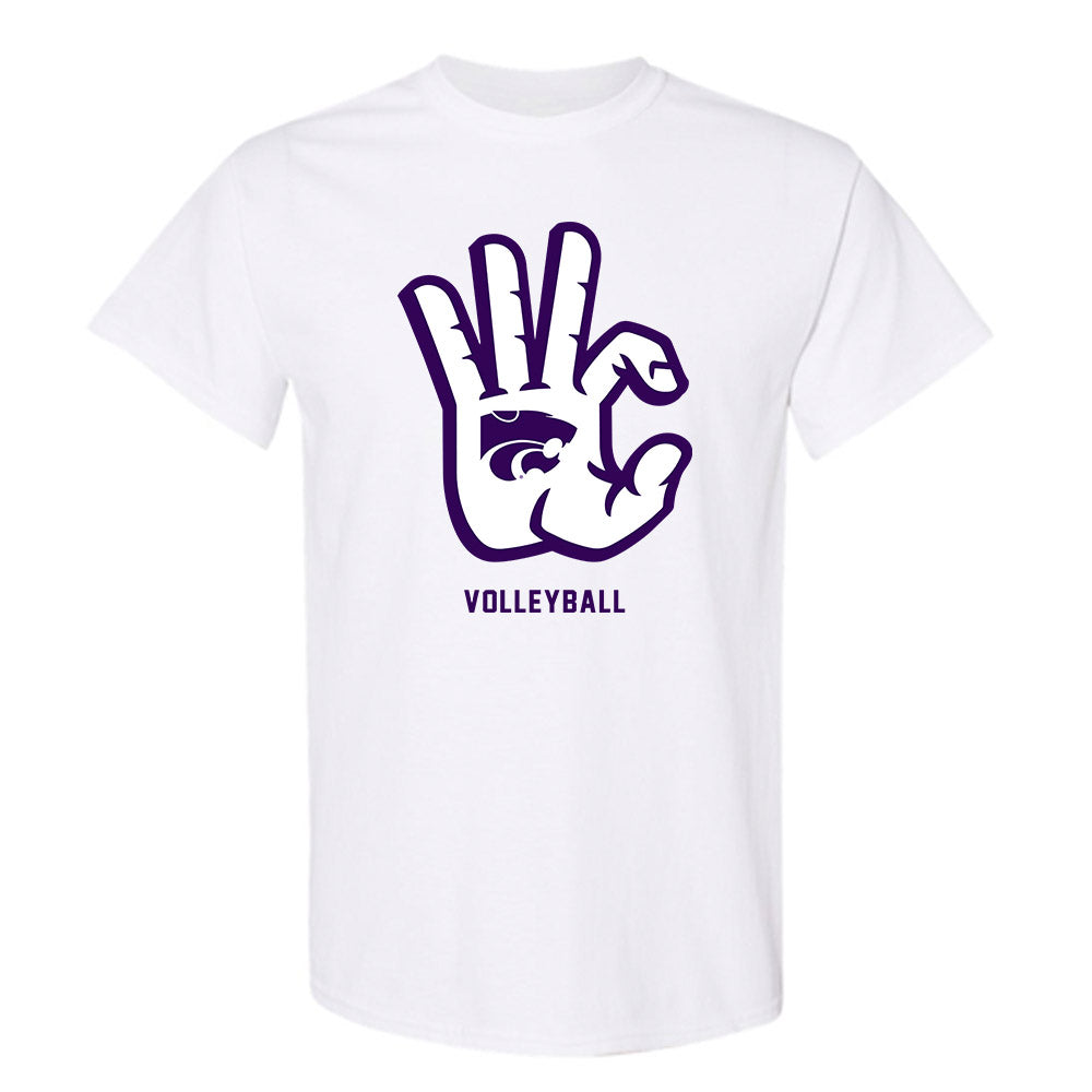 Kansas State - NCAA Women's Volleyball : Reese Resmer - Wildcat hand sign T-Shirt-0