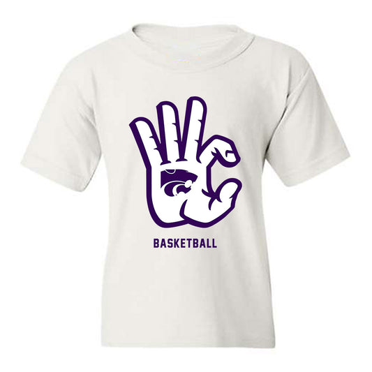 Kansas State - NCAA Men's Basketball : Jaden Schutt - Wildcat hand sign Youth T-Shirt-0