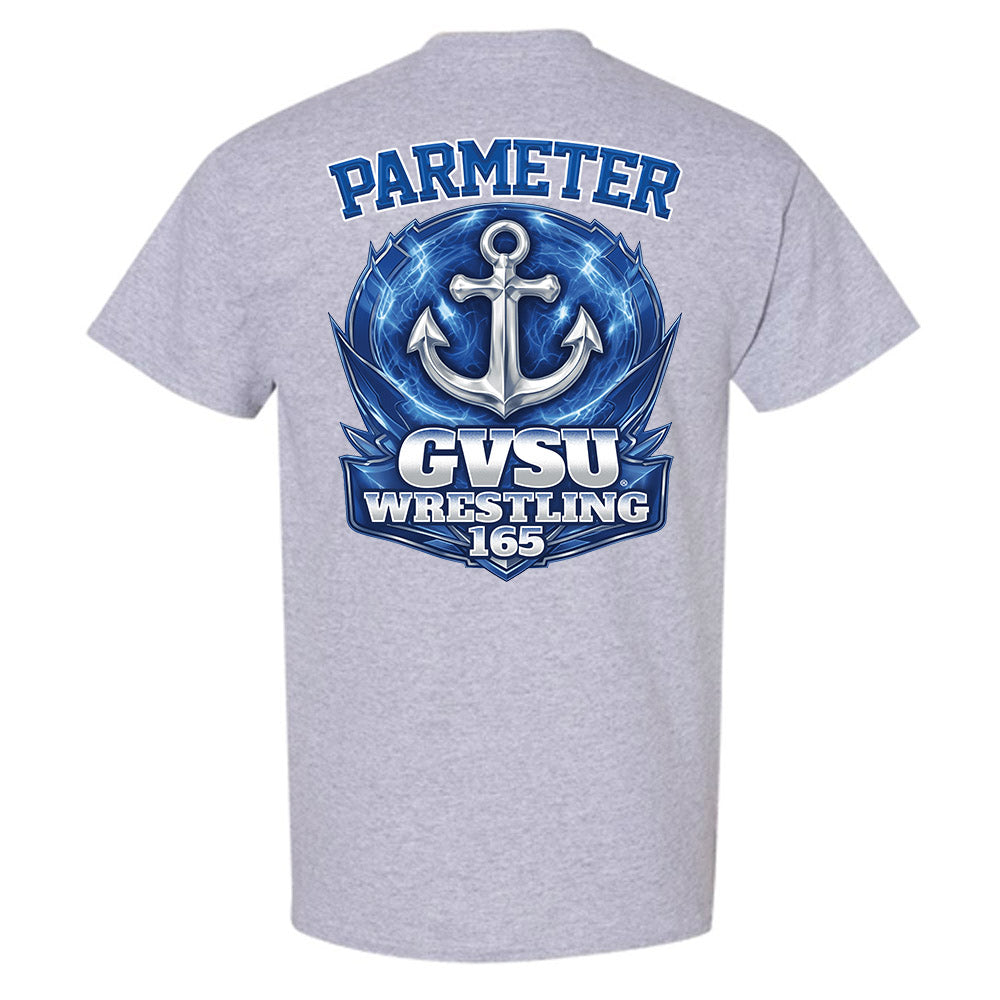 Grand Valley - NCAA Wrestling : Tyler Parmeter - T-Shirt-1