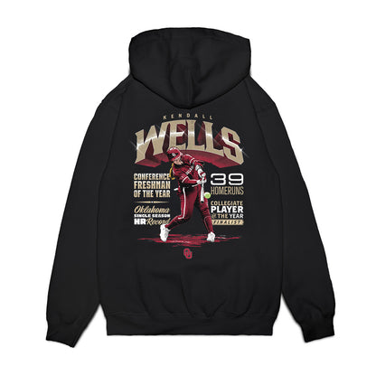 Oklahoma - NCAA Softball : Kendall Wells - Accolade Premium Hooded Sweatshirt-1