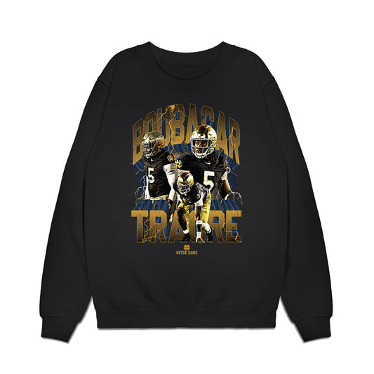 Notre Dame - NCAA Football : Boubacar Traore - Collage Premium Crewneck Sweatshirt-0