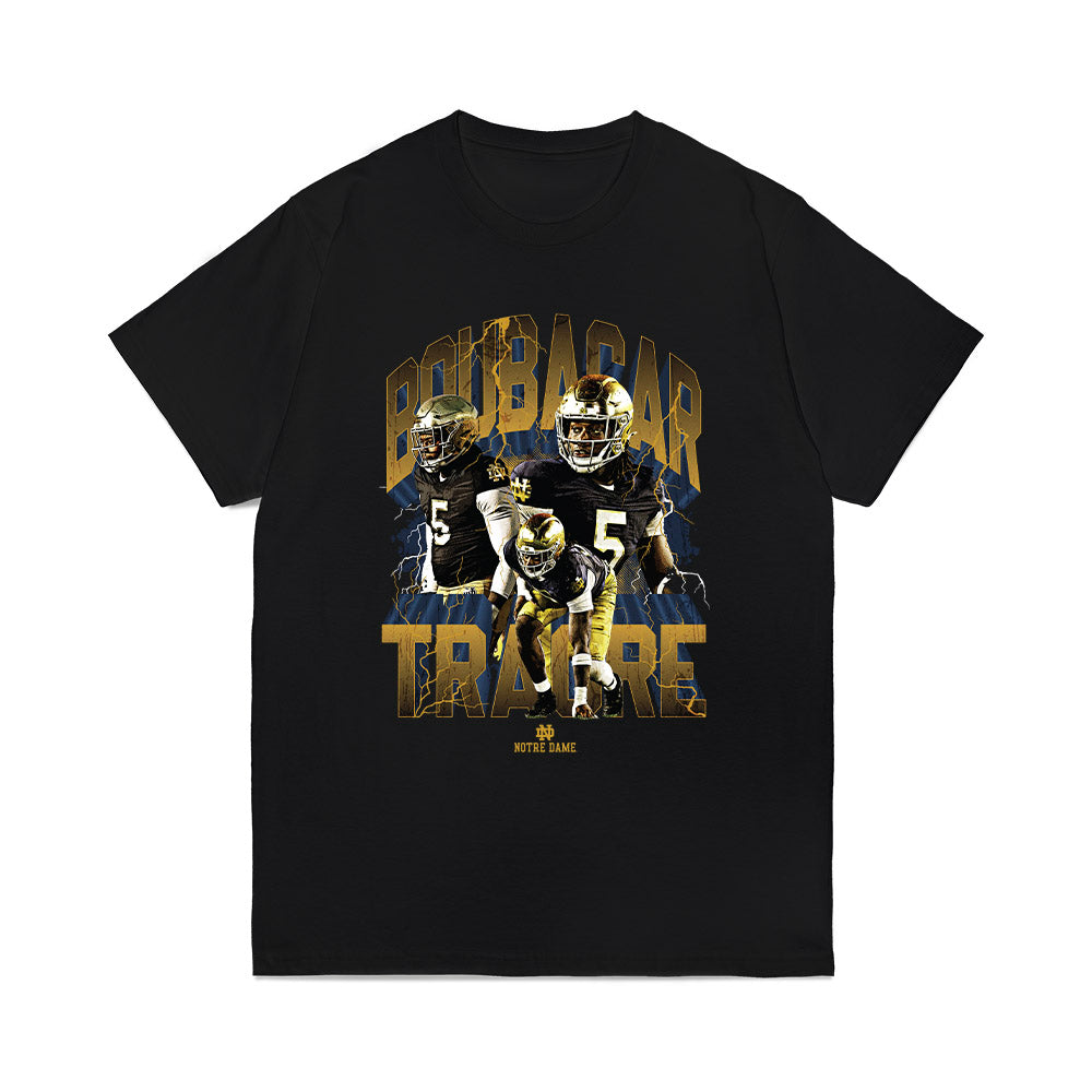 Notre Dame - NCAA Football : Boubacar Traore - Collage Comfort Colors T-Shirt-0