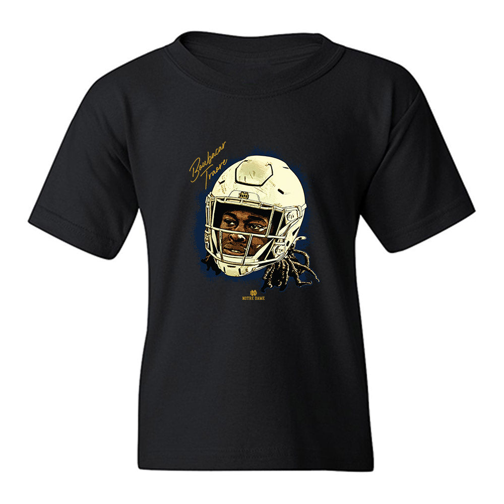 Notre Dame - NCAA Football : Boubacar Traore - Game Face Youth T-Shirt-0