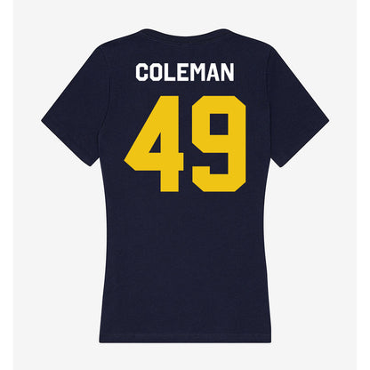 Johnson C. Smith - NCAA Football : Jaylen Coleman - Classic Shersey Women's V-Neck T-Shirt-1