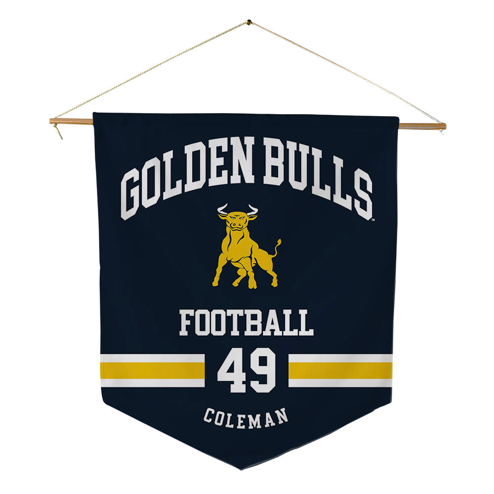 Johnson C. Smith - NCAA Football : Jaylen Coleman - Pennant - 18" x 21"-0
