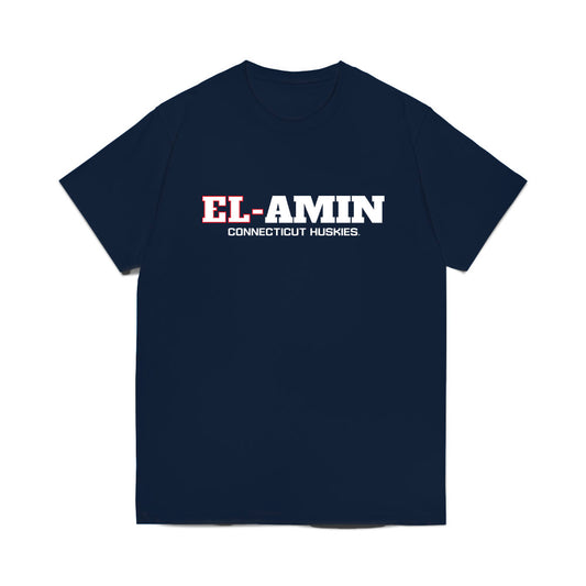UConn - NCAA Men's Basketball : Khalid El-Amin - Graphic Comfort Colors T-Shirt-0