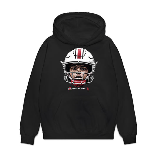 Ohio State - NCAA Football : Tavien St. Clair - Game face Premium Hooded Sweatshirt-0