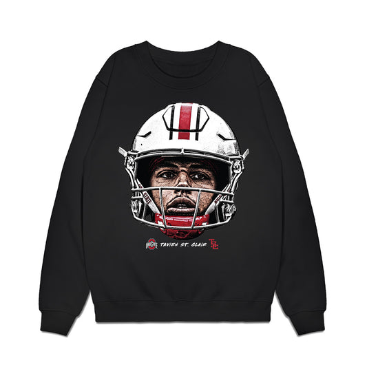 Ohio State - NCAA Football : Tavien St. Clair - Game face Premium Crewneck Sweatshirt-0