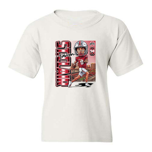 Ohio State - NCAA Football : Tavien St. Clair - Individual Caricature Youth T-Shirt-0