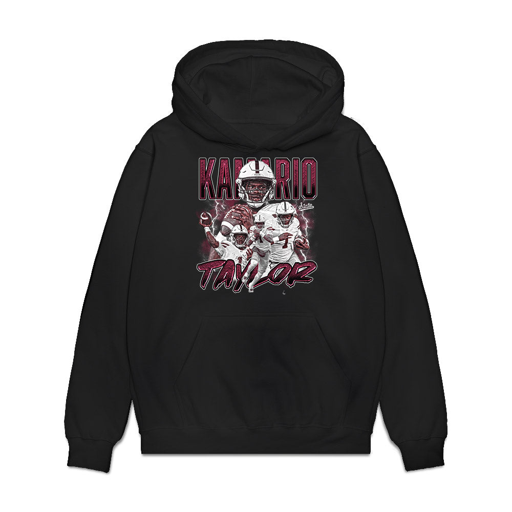 Mississippi State - NCAA Football : KaMario Taylor - Collage Premium Hooded Sweatshirt-0