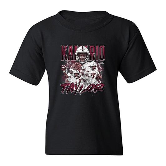 Mississippi State - NCAA Football : KaMario Taylor - Collage Youth T-Shirt-0