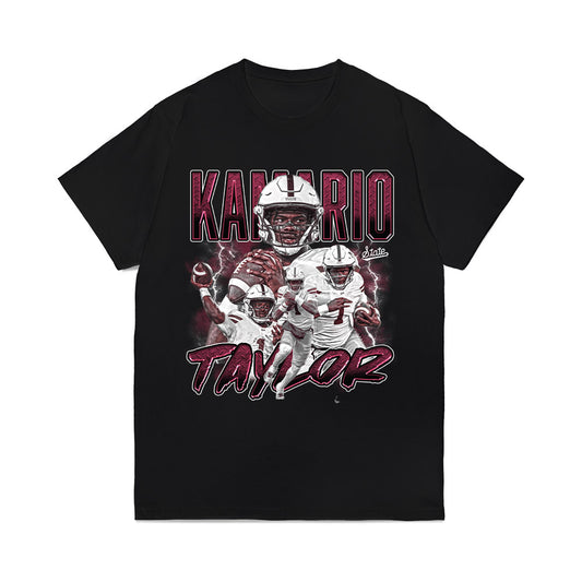 Mississippi State - NCAA Football : KaMario Taylor - Collage Comfort Colors T-Shirt-0
