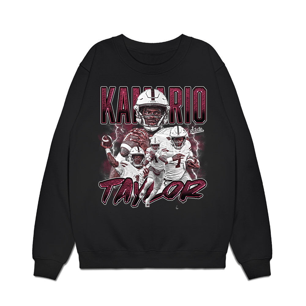 Mississippi State - NCAA Football : KaMario Taylor - Collage Premium Crewneck Sweatshirt-0