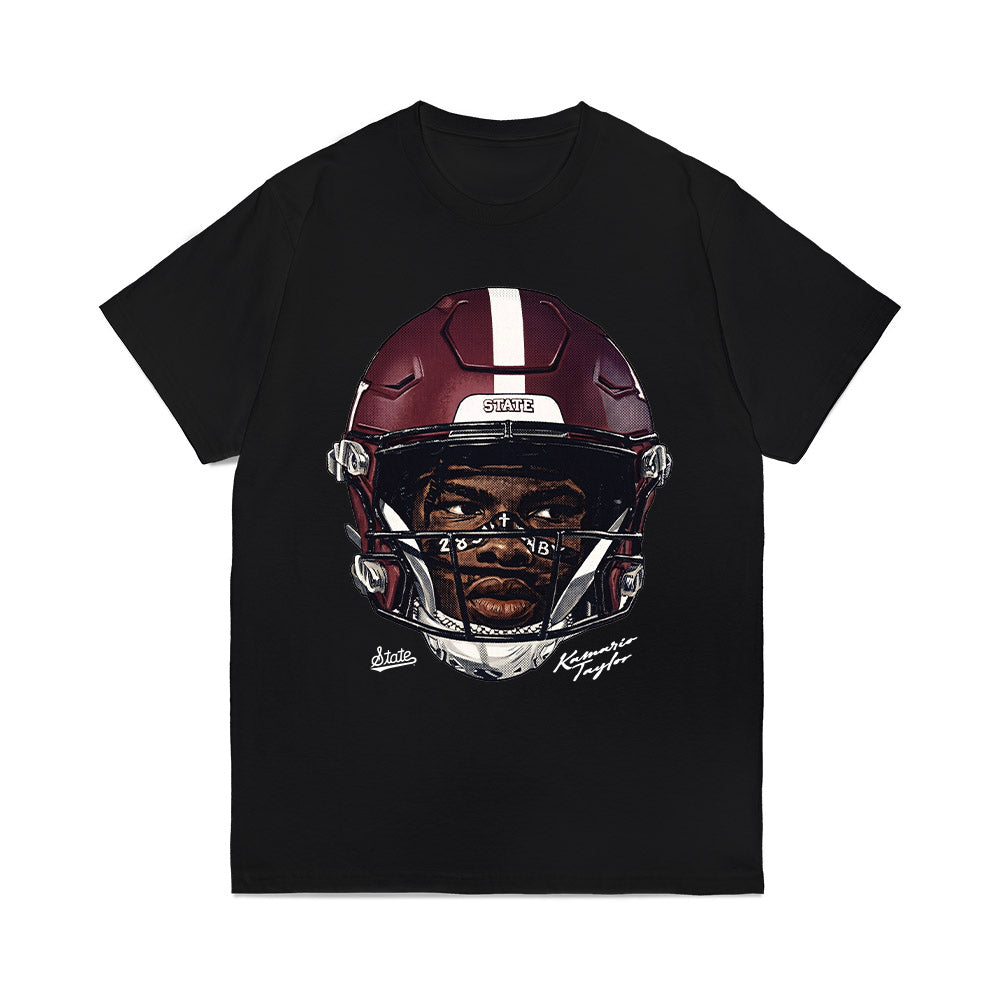Mississippi State - NCAA Football : KaMario Taylor - Game face Comfort Colors T-Shirt-0