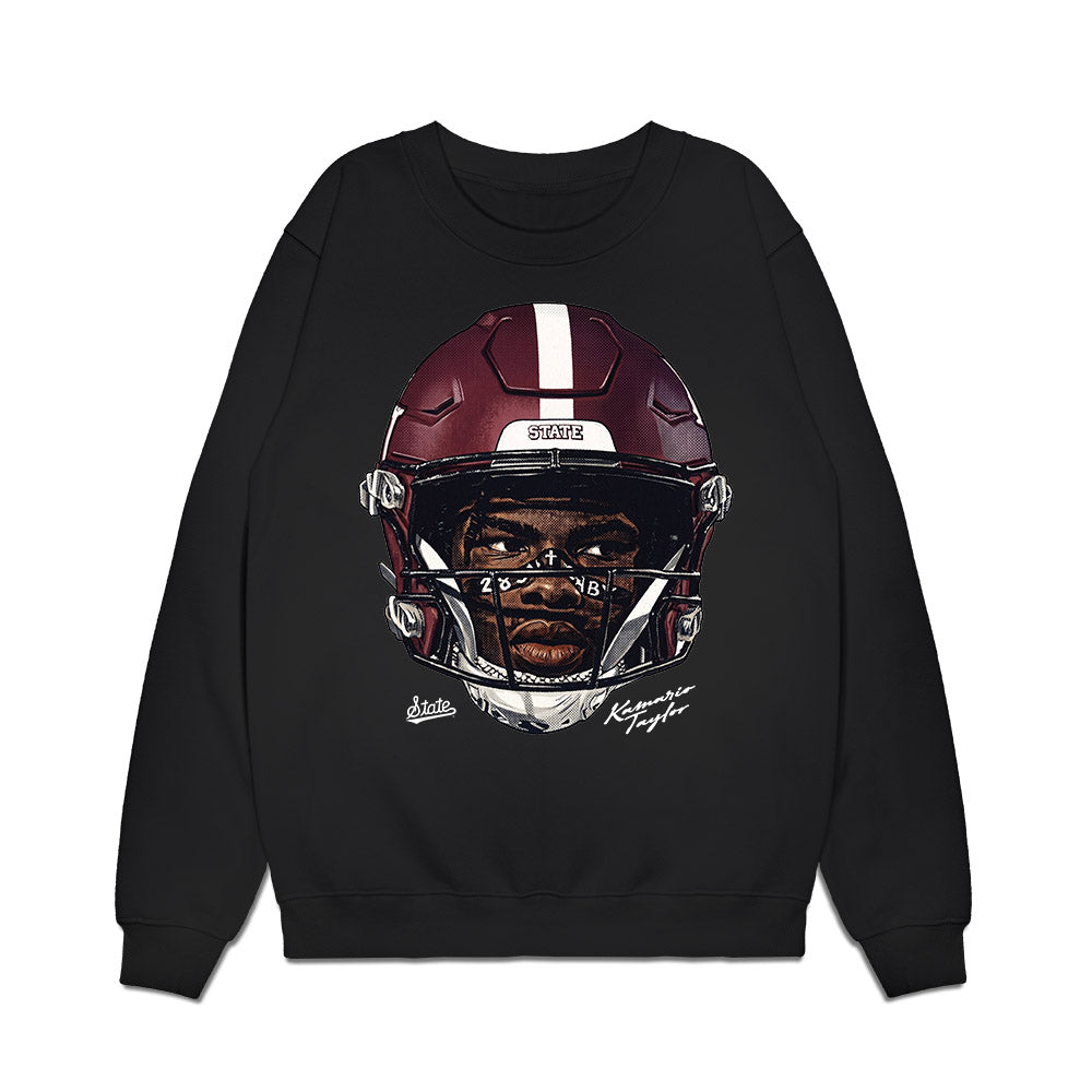 Mississippi State - NCAA Football : KaMario Taylor - Game face Premium Crewneck Sweatshirt-0